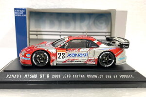 �G�u�� 1/43 ���Y �X�J�C���C�� R34 �U�i���B �j�X�� GT-R #23 �D�� 2003 JGTCEbbro 1:43 Nissan Skyline R34 XANAVI NISMO GT-R #23 Winner 2003 JGTC
