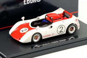 Gu 1/43 g^ 7 {Ov 1969 #2 zCg/bhEbbro 1:43 Toyota 7 Japan GP 1969 #2 white/red