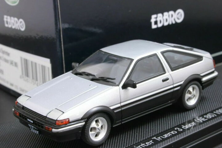 楽天市場】エブロ 1/43 トヨタ スプリンター トレノ AE86 1983 