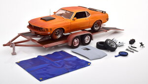 GMP/ACME 1/18 tH[h }X^O {X 429 g[[t 1970 }bg uY IW 650 GMP/ACME 1:18 Ford Mustang Boss 429 with Trailer 1970 matt bronce orange Limited Edition 650 pcs