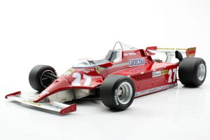 GP Replicas 1/18 �t�F���[�� 126CK #27 �t�H�[�~����1 1981 �W���E���B���k�[�� 500����� GP Replicas 1:18 Ferrari 126CK #27 formula 1 1981 Gilles Villeneuve Limited Edition 500 pcs with showcase