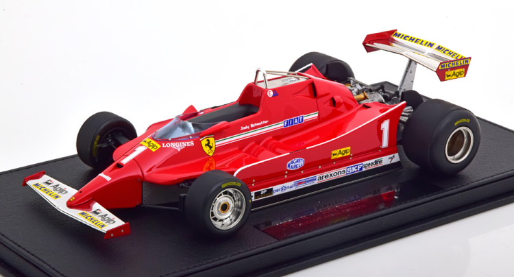 GP Replicas 1 18 フェラーリ 126C ショーケース付き 1980 シェクター 500台限定GP-REPLICAS 1:18 Ferrari 126C mit Vitrine 1980 Scheckter Limited Edition 500 pcs.