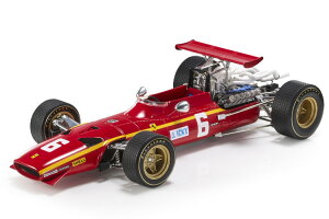 GP Replicas 1/18 tF[ F1 312 XN[fA #6 3CMXGP 1968 WbL[ECNX V[P[XtGP-REPLICAS 1:18 FERRARI F1 312 SCUDERIA FERRARI N 6 3rd BRITISH GP 1968 JACKIE ICKX WITH SHOWCASE