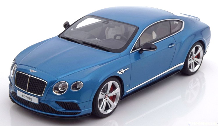 GTスピリット 1/18 ベントレー コンチネンタル GT V8 S クーペ 2015 ライトブルー 504台限定 Bentley Continental GT V8S Coupe 2015 lightblue-metallic Limited Edition 504 pcs