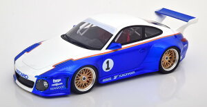 GT �X�s���b�g 1/18 �|���V�F 911 997 �I�[���h �j���[ 935 �{�f�B�L�b�g ���^���b�N�u���[ �z���C�g �f�J�[���t�� 999����� GT Spirit 1:18 Porsche 911 997 Old New 935 Body Kit bluemetallic white with Decals Limited 999 