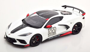 GT�X�s���b�g 1/18 �V�{���[ �R���x�b�g C8 �I�t�B�V���� �y�[�X�J�[ �C���T 2020 �z���C�g 999����� GT Spirit 1:18 Chevrolet Corvette C8 Official Pace Car IMSA 2020 white Limited Edition 999 pcs