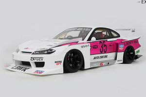 GT�X�s���b�g 1/18 ���Y S15 �V���r�A LB #35 �X�[�p�[ �V���G�b�g �f�B�X�v���C�P�[�X�t 504�����GT Spirit 1:18 NISSAN S15 SILVA LB N35 SUPER SILHOUETTE With Display Cas Limited 504 pcs