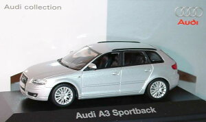 �A�E�f�B���� �~�j�`�����v�X 1/43 �A�E�f�BA3 �X�|�[�c�o�b�N �f�B�[���[�p�b�P�[�W �V���o�[Minichamps 1:43 Audi A3 Sportback Dealer package Silver