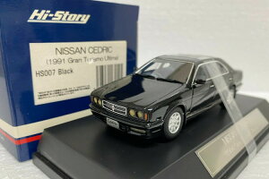 nCXg[[ 1/43 Y ZhbN Oc[X AeB} Y33 1991 ubNHi-Story 1:43 NISSAN CEDRIC GRAN TURISMO ULTIMA Y33 1991 BLACK