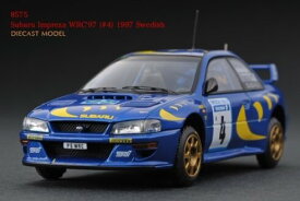 HPI RACING 1/43 スバル インプレッサ RS WRX STI WRC ＃4 スウェーデンラリー 1997HPI RACING 1:43 Subaru Impreza RS WRX STI WRC #4 Swedish Rally 1997