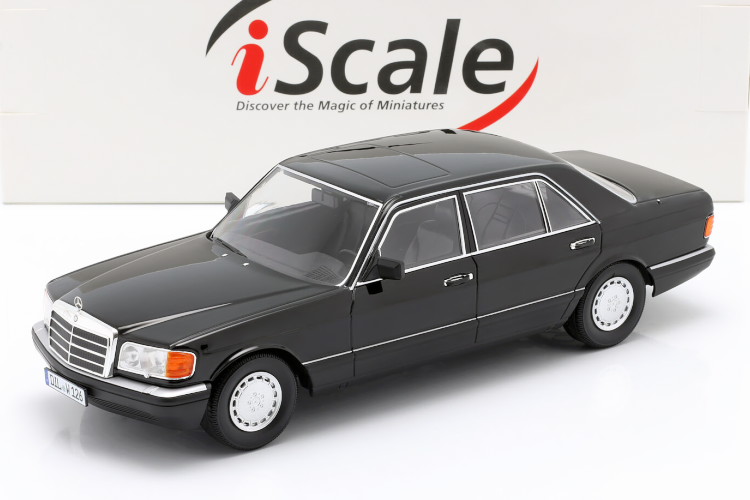 iScale 永遠の定番 1 18 メルセデス ベンツ 560 SEL Sクラス W126 1985年 ブラック Grey year グレー S-class 1:18 anthracite 最新入荷 1985 Mercedes Benz アンスラサイト black