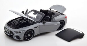 iScale 1/18 �����Z�f�X AMG SL 63 4�}�`�b�N+ (R232) �����[�o�u�� �\�t�g�g�b�v �O���[ 1000����� �J��iScale 1:18 Mercedes AMG SL 63 4Matic+ (R232) with removable Softtop grey Limited Edition 1000 pcs