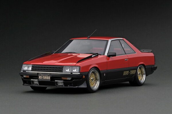 イグニッションモデル 1/18 日産 スカイライン 2000 RS ターボ R30 レッド/ブラック/ホイール (ポリッシュゴールド) ignition model 1/18 Nissan Skyline 2000 RS-Turbo (R30) Red/Black