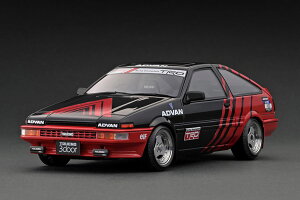 COjbV 1/18 g^ Xv^[ gm 3Dr GT AybNX (AE86) ubN/bh Ignition 1:18 Toyota Sprinter Trueno 3Dr GT Apex (AE86) Black/Red