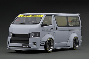 COjbV f 1/18 g^ TESED WORKS nCG[X }bgO[ [tbNtignition model 1:18 TESED WORKS HIACE Matte Gray With Roof Rack