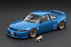 COjbVf 1/18 pf GT-R(BCNR33) u[ XP[g{[htignition model 1/18 PANDEM GT-R(BCNR33) Blue With Skate Board