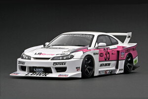 COjbVf 1/18 LB-X[p[VGbg S15 VrA zCg/sNignition model 1/18 LB-Super Silhouette S15 SILVIA White/Pink