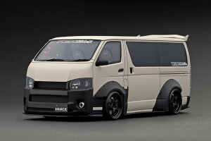 COjbV 1/18 TESED WORKS nCG[X }bgThx[W [tbNt ignition 1:18 TESED WORKS HIACE@Matte Sand Beige With Roof Rack