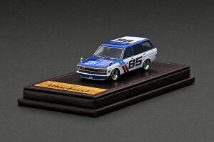 COjbV 1/64 _bgT u[o[h(510)S u[/ zCg ignition 1:64 DATSUN Bluebird (510) Wagon Blue / White