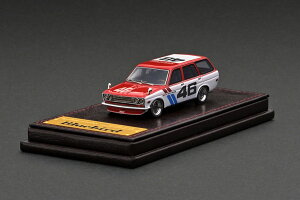COjbV 1/64 _bgT u[o[h(510)S bh/ zCg ignition 1:64 DATSUN Bluebird (510) Wagon Red / White