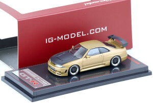 COjbV 1/64 Y jX GT R R33 BCNR33 }bgS[h/J[{Ignition Model 1:64 Nissan Nismo GT R R33 BCNR33 Matte gold/Carbon