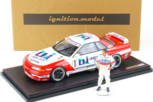 COjbVf 1/18 LB [NX Y jVAWFbNX XJCC #1 GTC 1993 J OItBMAtignition model 1/18 Nissan UNISIA JECS Skyline #1 GTC 1993 with Mr. Hasemi
