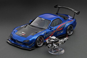 COjbVf 1/18 FEED Afflux GT3 RX-7 FD3S u[^bN GWtignition model 1/18 FEED Afflux GT3 FD3S Blue Metallic With Engine