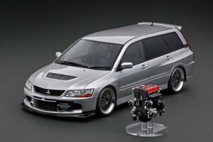COjbV f 1/18 OH T[G{[V S CT9W Vo[ 4G63 MIVECGWtignition model 1:18 Mitsubishi Lancer Evolution Wagon Silver With Engine