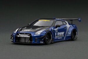 �C�O�j�b�V�������f�� 1/43 LB-���[�N�X ���Y GT-R R35 �^�C�v2 �u���[Ignition Model 1:43 LB-WORKS Nissan GT-R R35 type 2 Blue