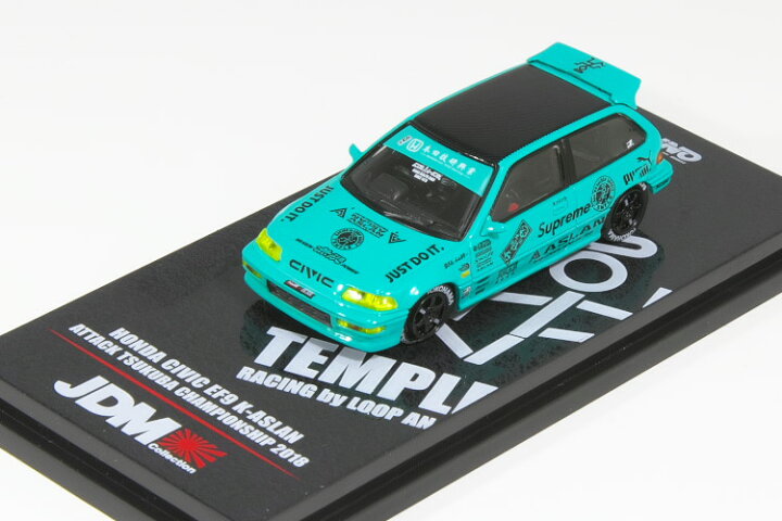 楽天市場】INNO 1/64 ホンダ シビック EF9 K-ASLAN 筑波アタック 