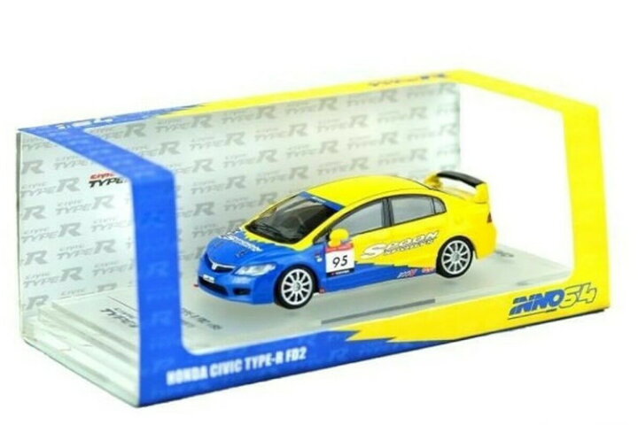 楽天市場】INNO 1/64 ホンダ シビック FD2 スプーン スポーツ イエロー 