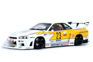 INNO 1/18 Y XJCC GT-R (R34) #23 LBWK X[p[VGbg 2007 zCgINNO 1:18 NISSAN SKYLINE GT-R (R34) N 23 LBWK SUPER SILHOUETTE HOSHINO RETRO LIVERY 2007 WHITE