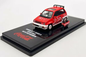Cm64 1/64 z_ VeB ^[{ 2 RJER[ gR|tINNO64 1:64 Honda City Turbo II Coca-Cola With Motocompo