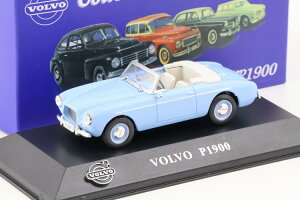 Atlas IXO 1/43 {{ RNV 1956 {{ P1900 JuI Cgu[Atlas IXO 1:43 Volvo Collection 1956 Volvo P1900 Cabriolet light blue