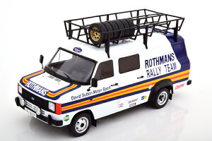 �C�N�\ 1/18 �t�H�[�h �g�����W�b�g MK2 ���X�}���Y �����[ �A�N�Z�T���[�t��Ixo 1:18 Ford Transit MK2 Rothmans Rally Team with Accesoires