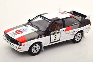 CN\ 1/18 AEfB Ng D 1000΃[ 1982Ixo 1:18 Audi Quattro Winner Rally 1000 Lakes 1982 Mikkola/Hertz