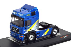 �C�N�\ 1/43 MAN F2000 ������ �u���[���^���b�N/�O���[/�C�G���[Ixo 1:43 MAN F2000 towing vehicle bluemetallic grey yellow