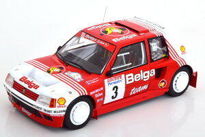 �C�N�\ 1/18 �v�W���[ 205 T16 #3 �����[ �C�[�v�� 1985Ixo 1:18 Peugeot 205 T16 No 3 Rally Ypres 1985 Darniche/Mahe