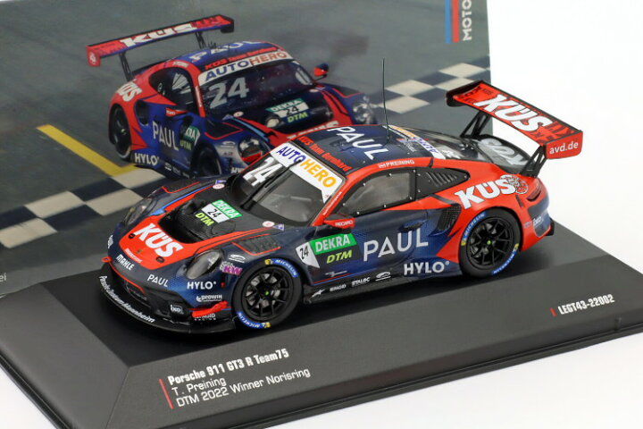 楽天市場】イクソ 1/43 ポルシェ 911 GT3 R #24 優勝 ノリスリンク DTM 