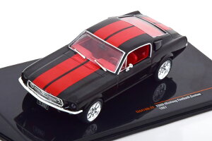 CN\ 1/43 tH[h }X^O t@XgobN JX^ 1967 ubN/bhIxo 1:43 Ford Mustang Fastback Custom 1967 black red