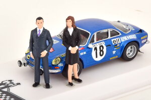 CN\ 1/43 m[ As[k 1800S A110 D [ eJ 1973 Andruet/Petit tBMAtIxo 1:43 RENAULT Alpine 1800S A110 Winner Rally Monte Carlo 1973 Andruet/Petit with figurines