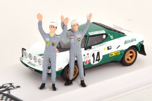 CN\ 1/43 `A XggX HF D [ eJ 1975 Munari/Mannucci tBMAt Ixo 1:43 Lancia Stratos HF Winner Rally Monte Carlo 1975 Munari/Mannucci with figurines