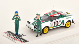 CN\ 1/43 `A XggX HF D [eJ 1976 Munari/Maiga tBMAt Ixo 1:43 Lancia Stratos HF Winner Rally Monte Carlo 1976 Munari/Maiga with figurines