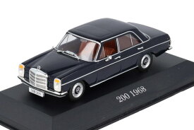 イクソ 1/43 メルセデス・ベンツ 200 1968 ブラックIxo 1:43 Mercedes-Benz 200 1968 black