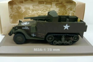 �A�g���X 1/43 M3A-1 75mm �}�V���K�� �ė��R USAATLAS 1:43 M3A-1 75mm Machine Gun US Army USA