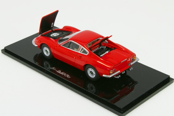 楽天市場】京商 1/43 フェラーリ ディノ 246GT レッド / ベージュ内装  