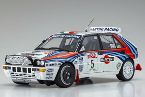  1/18 `A f^ HF CeO[ }eB[j #5 D [ T 1992 zCg bh u[ KYOSHO 1:18 LANCIA DELTA HF INTEGRALE MARTINI N 5 WINNER RALLY SANREMO 1992 WHITE RED BLUE A.AGHINI S.FARNOCC
