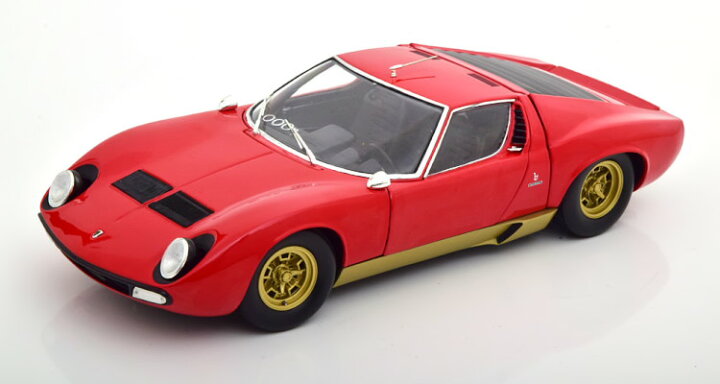 楽天市場】京商 1/18 ランボルギーニ ミウラ SV 1970 レッド 