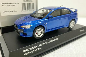 ���� 1/43 �O�H �����T�[ �G�{�����[�V���� X GSR ���C�g�j���O�u���[�}�C�JKYOSHO 1:43 MITSUBISHI LANCER EVOLUTION X GSR LIGHTNING BLUE MICA