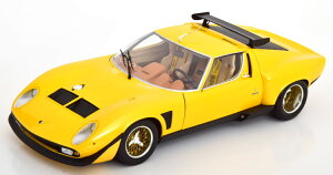  1/18 {M[j ~E SVR 1970 CG[^bN JKyosho 1:18 Lamborghini Miura SVR 1970 yellowmetallic